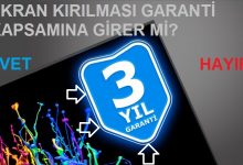 tv ekran kırılması garanti kapsamında mı