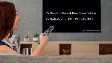 Tv Manuel ve Otomatik Kanal Arama Frekansı